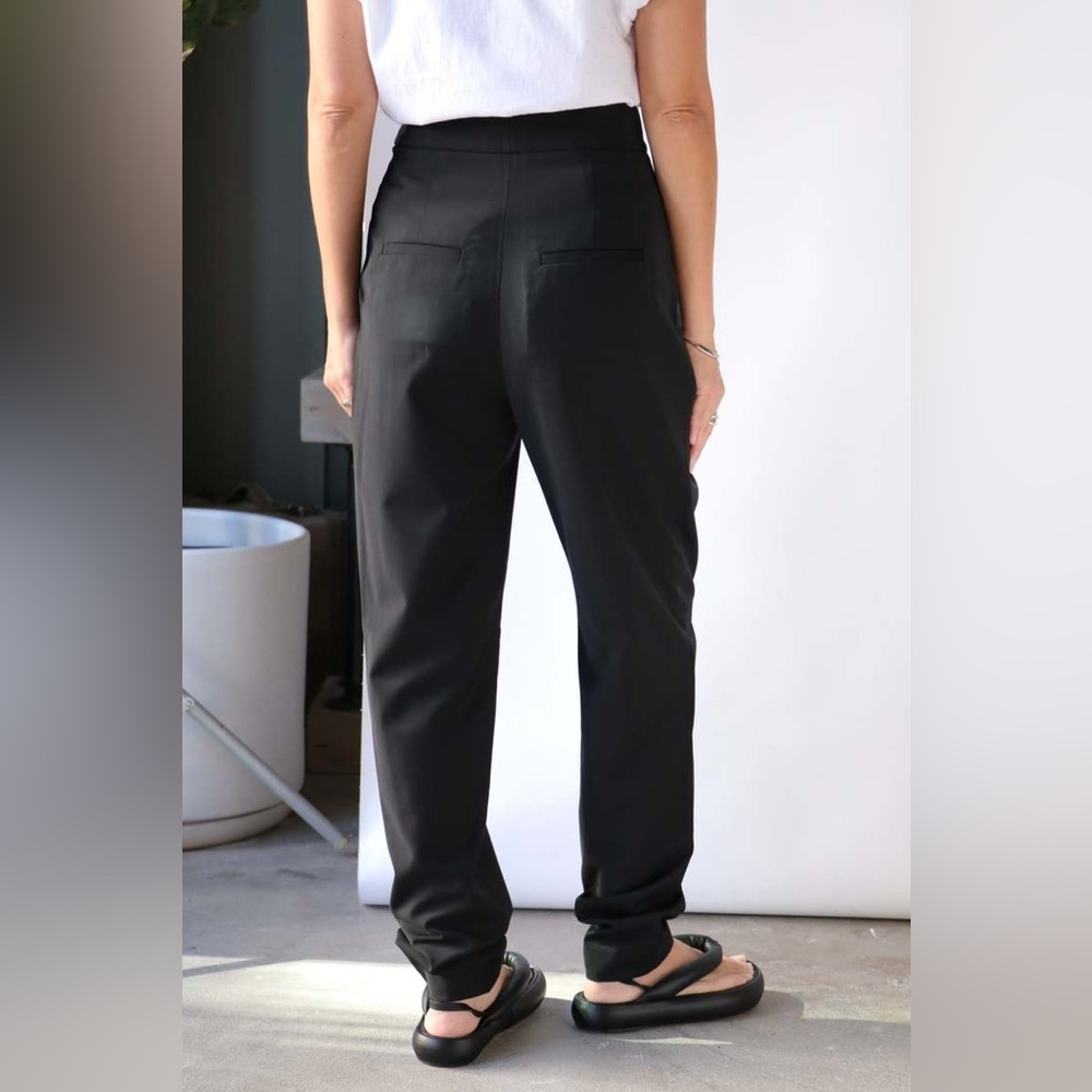 Tibi Tropical Wool Yasmeen Black High Waist Trouser, size 4 - Picture 3 of 11